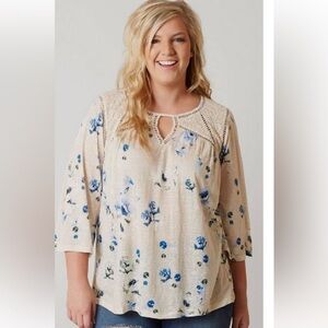 Lucky Brand Peasant Blouse
